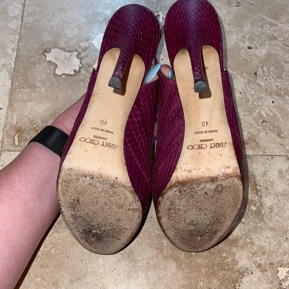 Jimmy Choo python heels - Picture 3 of 4